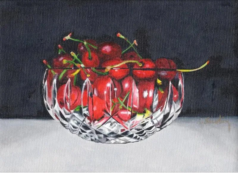 Still life painting category preview with colorful fruit